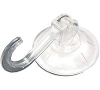 Merriway BH06637 - Ganchos de succión (55 mm, con forro), transparente