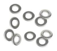 Merriway BH06902 Merriway-Arandelas Planas de Acero Inoxidable 316 A4 de Grado Marino M4, 50 Unidades, Tono Plateado