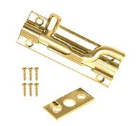 Merriway BH06962 - Perno para puerta (latón pulido, 75 mm, 1 unidad), color dorado