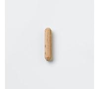 Merriway BH07200 Clavijas estriadas de madera dura M8 x 40 mm, marrón