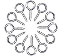 Merriway BH07593 100 piezas de acero chapado en zinc brillante, color plateado