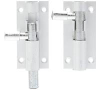 Merriway - Cerrojo recto para puerta (50 mm, aluminio) 5 unidades