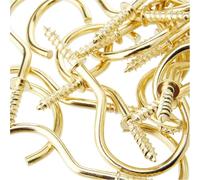 Merriway - Ganchos (19 mm, 50 unidades), acabado en latón