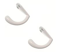 Merriway - Ganchos percheros (metal, 5 unidades), color blanco