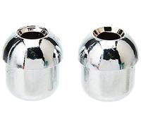 Merriway - Tirador de cortina (2 unidades, metal cromado), diseño de bellota