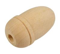 Merriway - Tirador de cortina (4 unidades, tamaño pequeño, madera), diseño de bellota