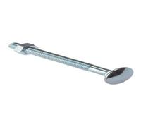 Merriway Tornillo de coche entrenador y tuerca ZP hardware a granel BH04832 M8 x 100 mm (4 pulgadas), paquete de 10