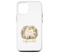 Merry and Caffeinated Christmas Iced Coffee Wreath Carcasa para iPhone 12/12 Pro
