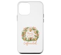 Merry and Caffeinated Christmas Iced Coffee Wreath Carcasa para iPhone 12 Mini