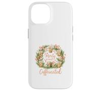 Merry and Caffeinated Christmas Iced Coffee Wreath Carcasa para iPhone 14