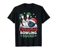 Merry Bowlmas - Gorro de Papá Noel con diseño de Bolos Camiseta