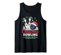 Merry Bowlmas - Gorro de Papá Noel con diseño de Bolos Camiseta sin Mangas