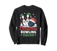Merry Bowlmas - Gorro de Papá Noel con diseño de Bolos Sudadera