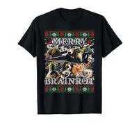 Merry Brainrot Funny Italian Brainrot Christmas 2025 Bootleg Camiseta