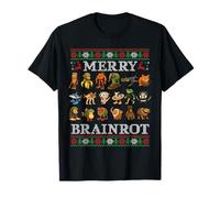 Merry Brainrot Ugly Christmas Sweater Funny Italian Brainrot Camiseta