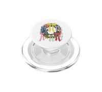 Merry & Bright Christmas Wreath Bow Coquette Holiday PopSockets PopGrip para MagSafe