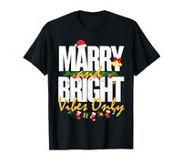 Merry & Bright Vibes Only | Cute Festive Christmas Holiday Camiseta