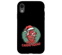 Merry Cardio Squad Cute Anatomical Heart Christmas Lights Carcasa para iPhone XR