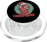 Merry Cardio Squad Cute Anatomical Heart Christmas Lights PopSockets PopGrip para MagSafe