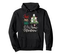 Merry Cat Christmas Funny kitteTreens with Lamps For Men Sudadera con Capucha