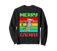 Merry Catmas Bengal Cat Christmas Kitty Funny Xmas Sudadera