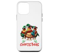 Merry Chickmas Chicken Lovers Christmas Lights Farmer Xmas Carcasa para iPhone 12 Mini