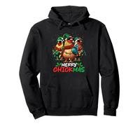 Merry Chickmas Chicken Lovers Christmas Lights Farmer Xmas Sudadera con Capucha