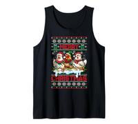 Merry Chickmas Ugly Sweater Chicken Lovers Christmas Outfit Camiseta sin Mangas