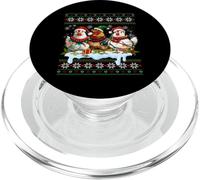 Merry Chickmas Ugly Sweater Chicken Lovers Christmas Outfit PopSockets PopGrip para MagSafe