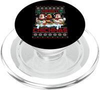 Merry Chickmas Ugly Sweater Chicken Lovers Christmas Outfit PopSockets PopGrip para MagSafe