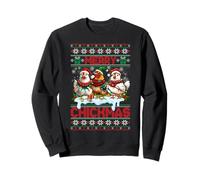 Merry Chickmas Ugly Sweater Chicken Lovers Christmas Outfit Sudadera