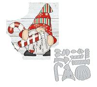 Merry Christams Snata Troqueles de metal, diseño de paraguas de caramelo de Snata para cortar tarjetas, plantillas de troquelado para álbumes de recortes, álbum de recortes, papel decorativo para hacer tarjetas de festivales