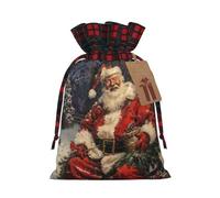 Merry Christmas - 1 bolsa de material duradero de 8.3 x 11.8 pulgadas con cordón para regalo elegante de Halloween
