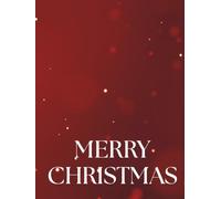 Merry Christmas: A Decorative Book for Coffee Tables, Mantels and Holiday Shelf Styling | Elegant Red and Gold Cover | Stack Deco Books to Create a Festive Christmas Home Look