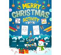 Merry Christmas Activity Book For 8-10 Years Old: Mixed Activities Puzzles Book for children | Word Search, Coloring, Word Scramble, Sudoku, Mazes & More!