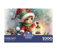 Merry Christmas Adultos Christmas 1000 Challenge, Puzzle Creativo Panorámico, Regalos Navideños para Niñas/niños, A Partir De 14 Años 38x26cm/1000pcs