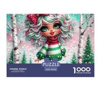 Merry Christmas Adultos Christmas 1000 Challenge, Puzzle Único Multicolor, Regalos Navideños para Niñas/niños, A Partir De 14 Años 70x50cm/1000pcs