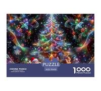 Merry Christmas Adultos Christmas 1000 Tabletas, Rompecabezas Desafiante Creativo Multicolor, Regalos Navideños para Niñas/niños, A Partir De 14 Años 70x50cm/1000pcs