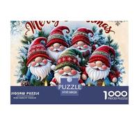 Merry Christmas Adultos Christmas 1000 Tabletas, Rompecabezas Familiar Único Multicolor, Regalos Navideños para Niñas/niños, A Partir De 14 Años 38x26cm/1000pcs