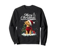 Merry Christmas Airedale Terrier Santa Hat Dog Lovers Xmas Sudadera