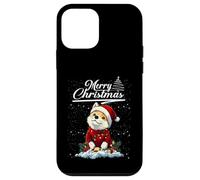 Merry Christmas Akita Santa Hat Dog Lovers Xmas Carcasa para iPhone 12 Mini