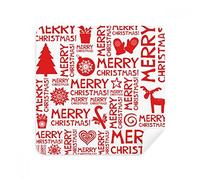 Merry Christmas árboles ciervo gafas de limpieza gamuza limpiador de pantalla de gamuza tela 2pcs