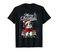 Merry Christmas Australian Shepherd Santa Dog Lovers Xmas Camiseta