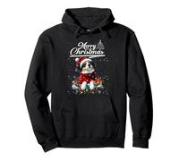 Merry Christmas Australian Shepherd Santa Dog Lovers Xmas Sudadera con Capucha