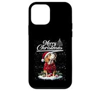 Merry Christmas Beagle Santa Hat Dog Lovers Xmas Carcasa para iPhone 12 Mini