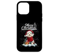 Merry Christmas Bichon Frise Santa Hat Dog Lovers Xmas Carcasa para iPhone 12 Mini