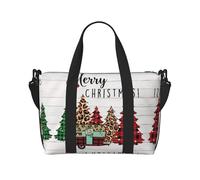 Merry Christmas - Bolsa de viaje cruzada de mano con un solo hombro, bolsa de deporte y fitness, bolsa de equipaje de viaje