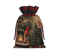 Merry Christmas - Bolsa resistente con cordón de 8.3 x 11.8 pulgadas, bolsa de regalo moderna y práctica para necesidades diarias, 1 unidad