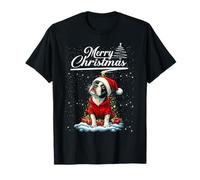 Merry Christmas Boston Terrier Santa Hat Dog Lovers Xmas Camiseta