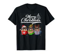 Merry Christmas Boxer Reindeer Elf Santa Squad Dog Lover Camiseta